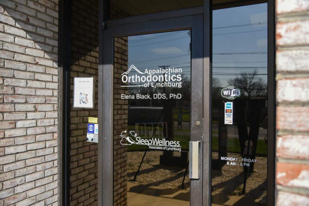 Appalachian-orthodontics-of-lynchburg-office-front-door-sign Front door sign welcoming appalachian orthodontics of lynchburg
